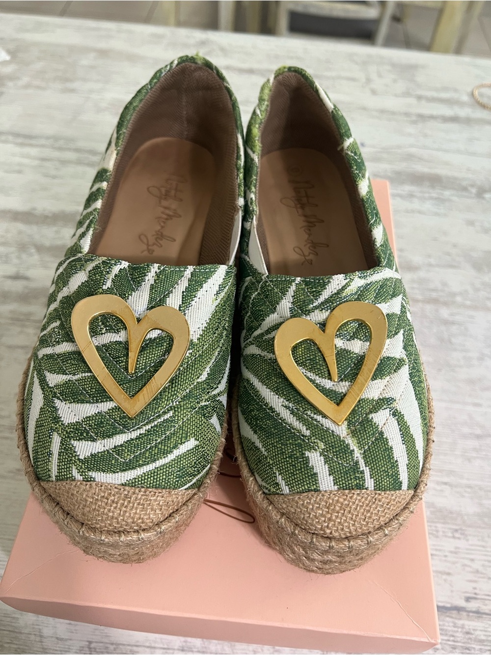 Nataly Méndez Tropical Print Espadrille Loafers – Like New Size 10